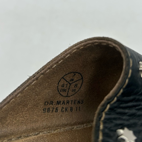 RARE vintage Dr Marten Star Cut Out Studded Slides Made In England Dunnet Sandal - Picture 14 of 17